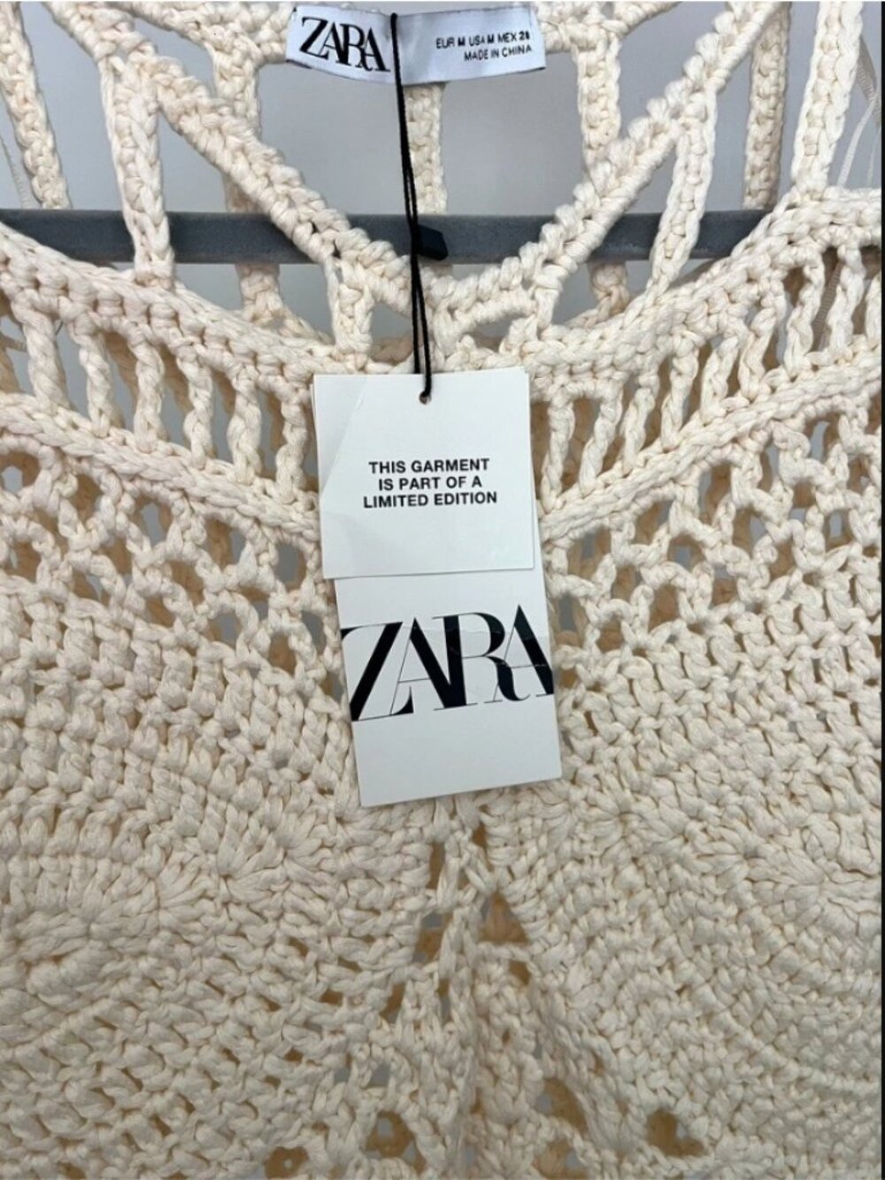 NWT Zara Crochet Limited Edition Top - Size M - Picture 2 of 7